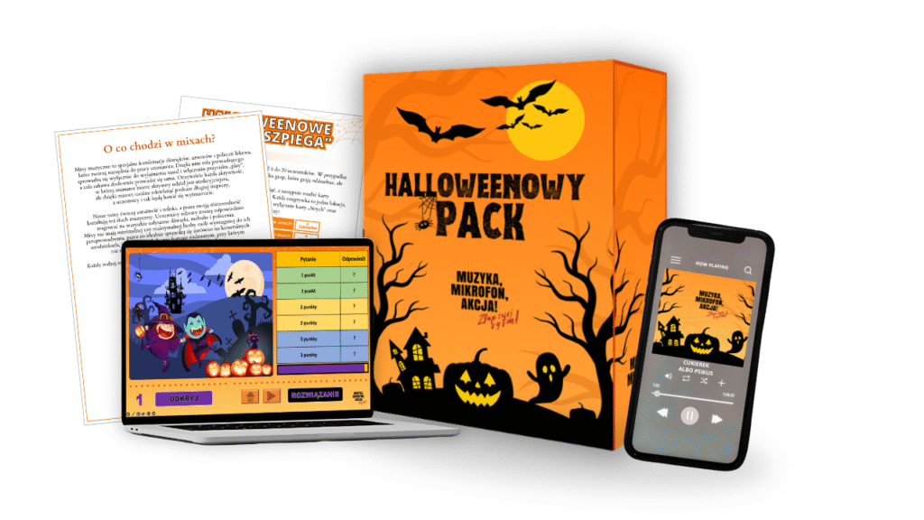 HALLOWEENOWY PACK - Zestaw mixów i gier ekranowych na halloweenowe imprezy