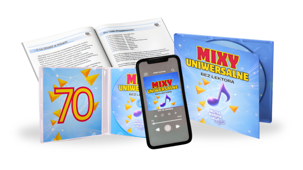 MIXY UNIWERSALNE BEZ LEKTORA - Zestaw 70 mixów do własnego zastosowania